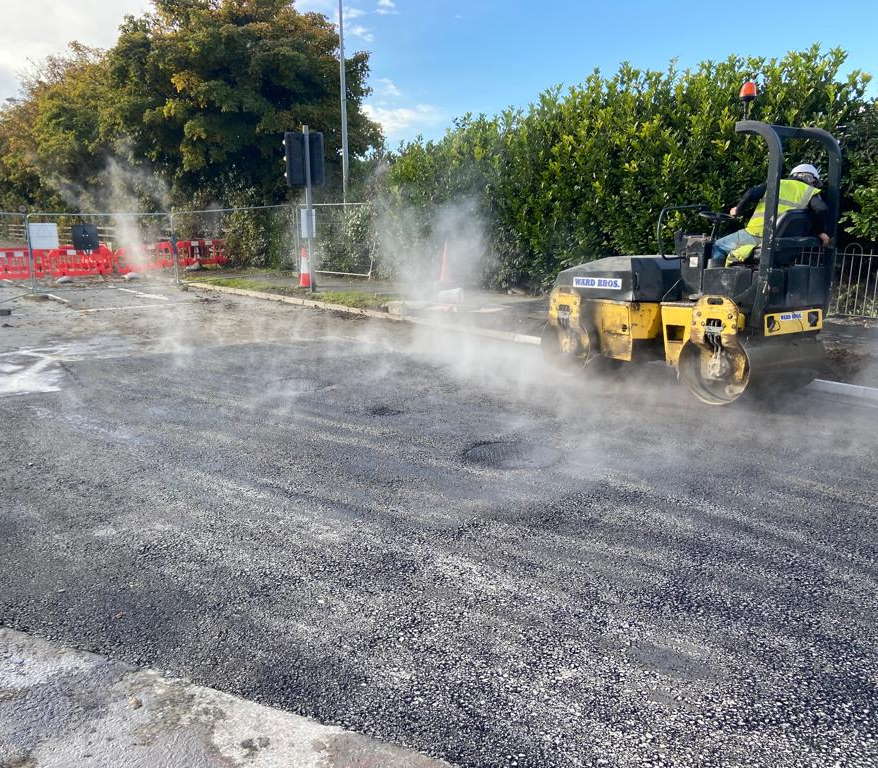 Civil Engineering sewage works at liffey valley