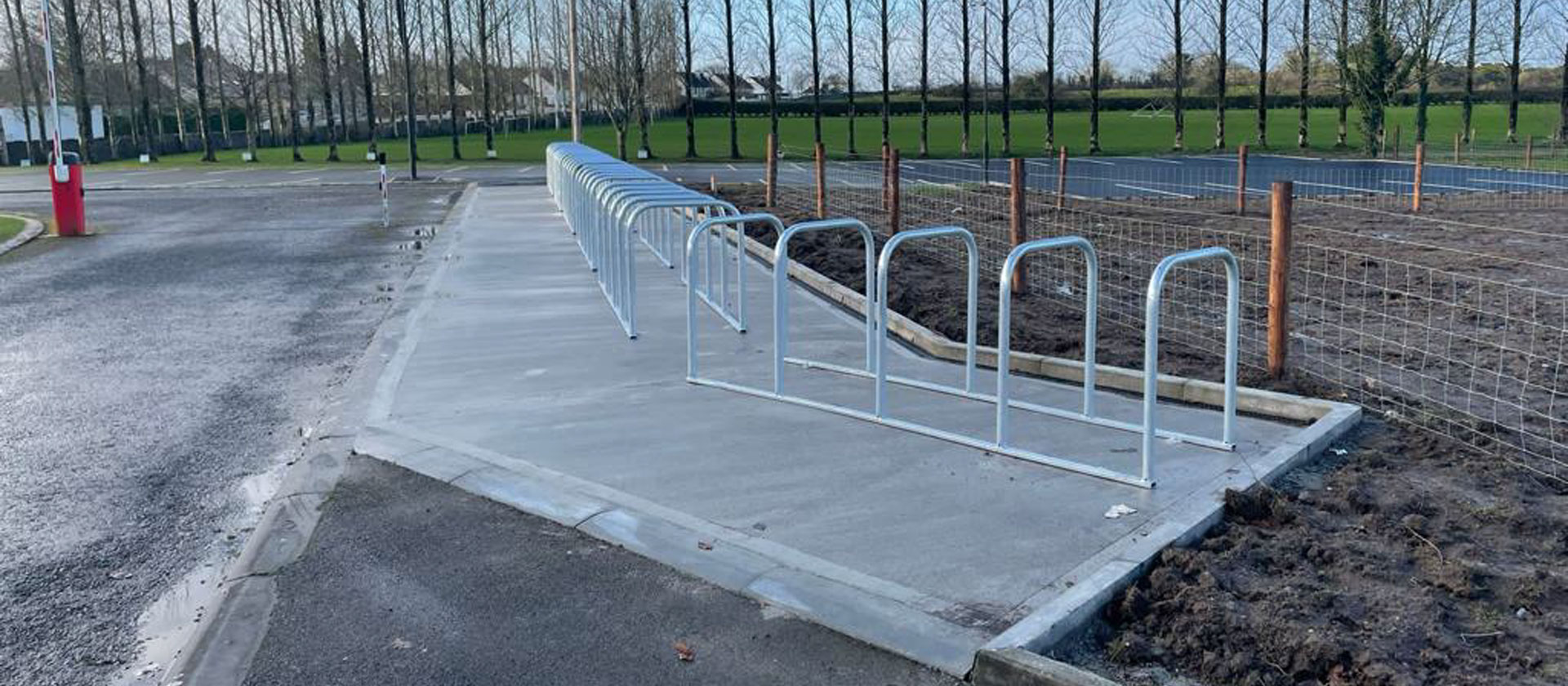 Construction work to car park at Roscommon community college