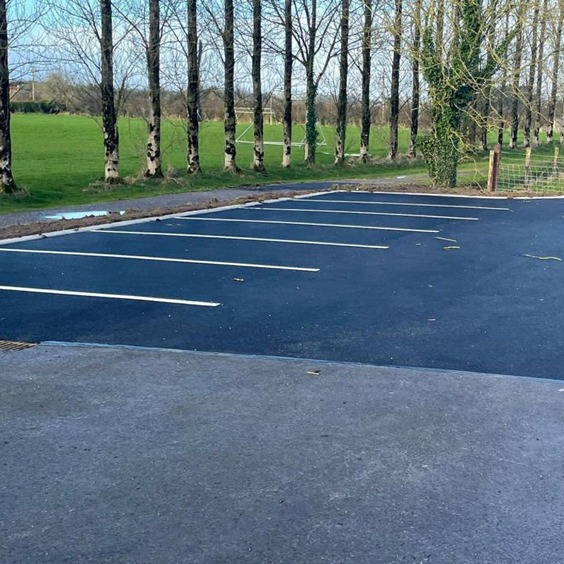 Construction work to car park at Roscommon community college