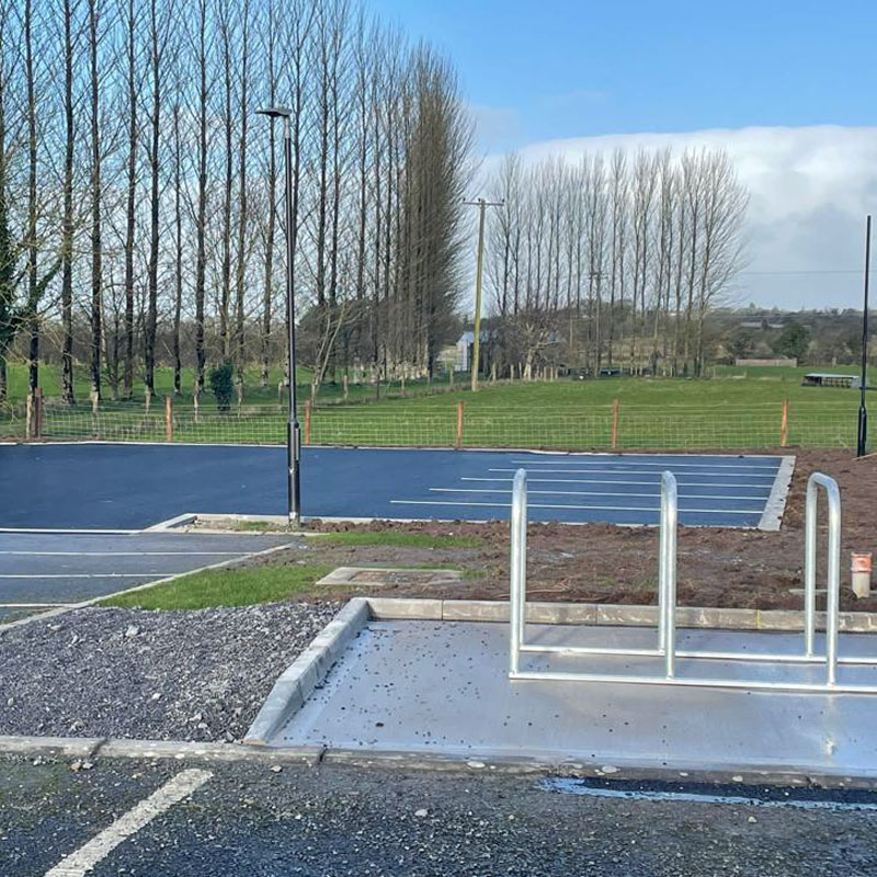 Construction work to car park at Roscommon community college