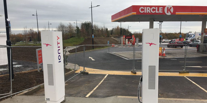 Electric Charging Station installation to Circle K Service Station